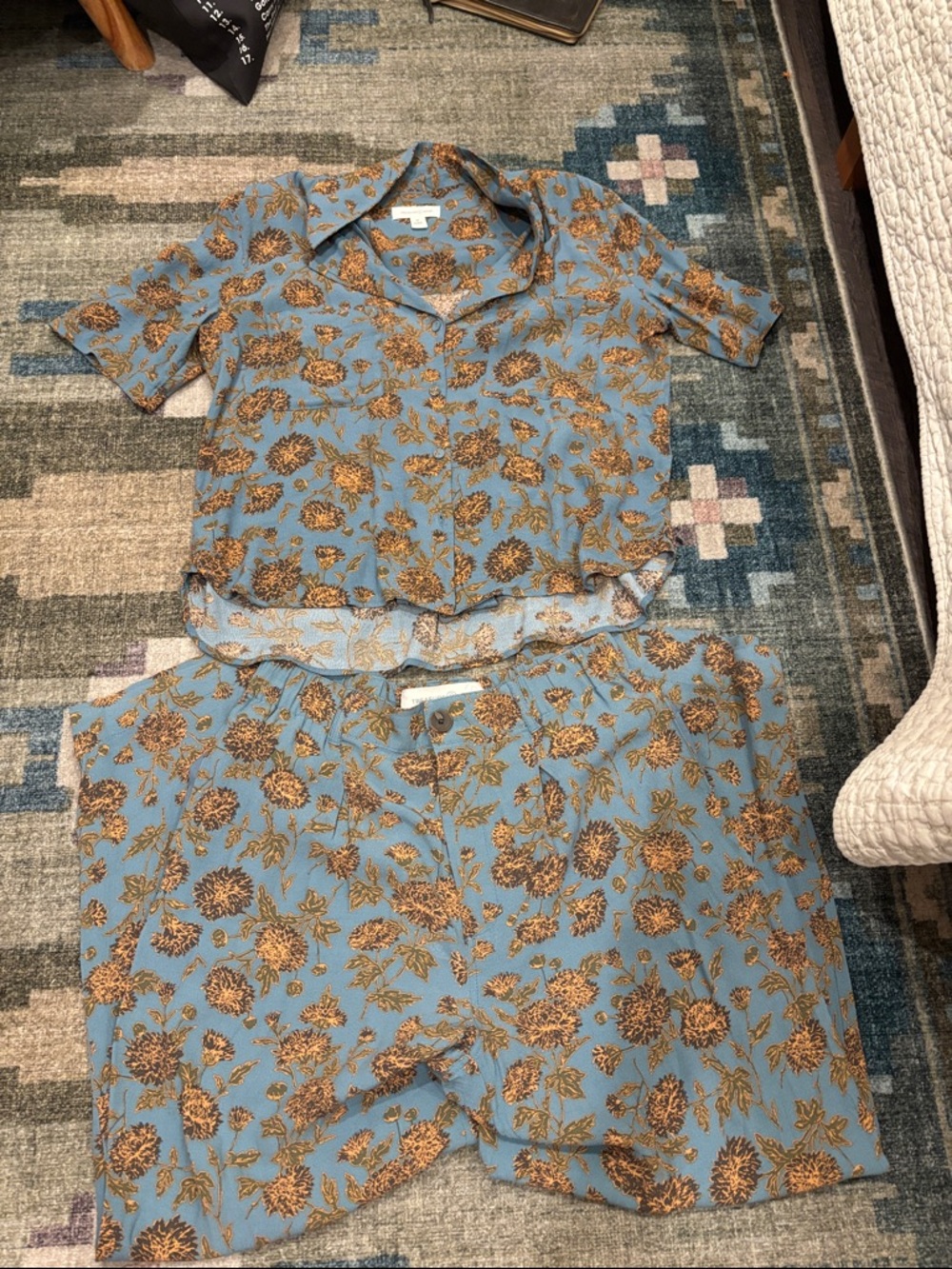 Treasure and Bond Blue Floral Set